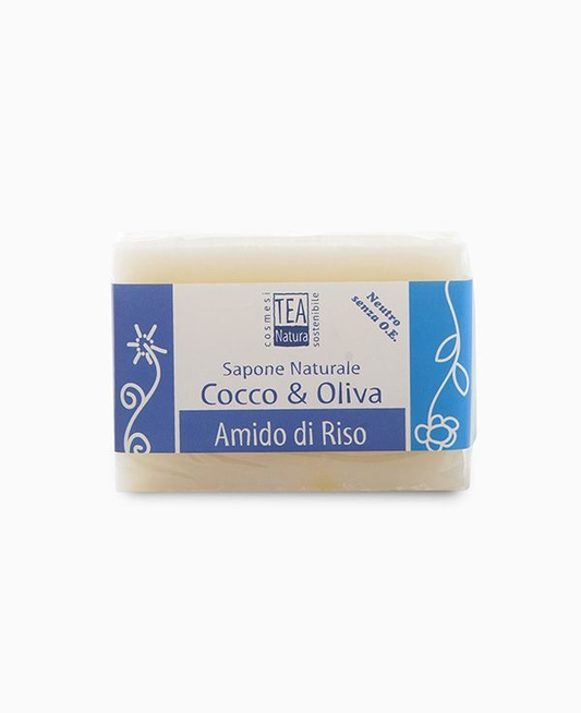 Sapone naturale all'’olio di cocco e oliva Amido di Riso