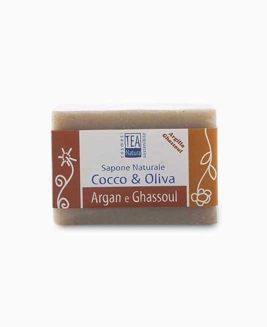 Sapone naturale ghassoul e argan